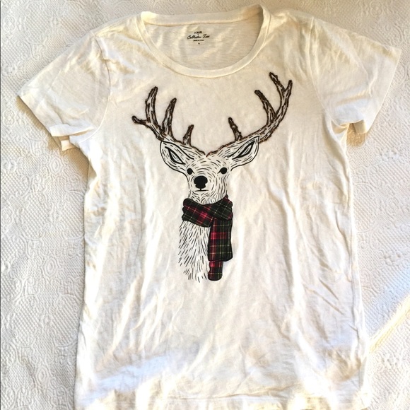 J. Crew Tops - J. Crew Collectors Holiday Tee-S