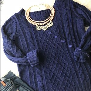 Bright Nite Cable Knit Sweater