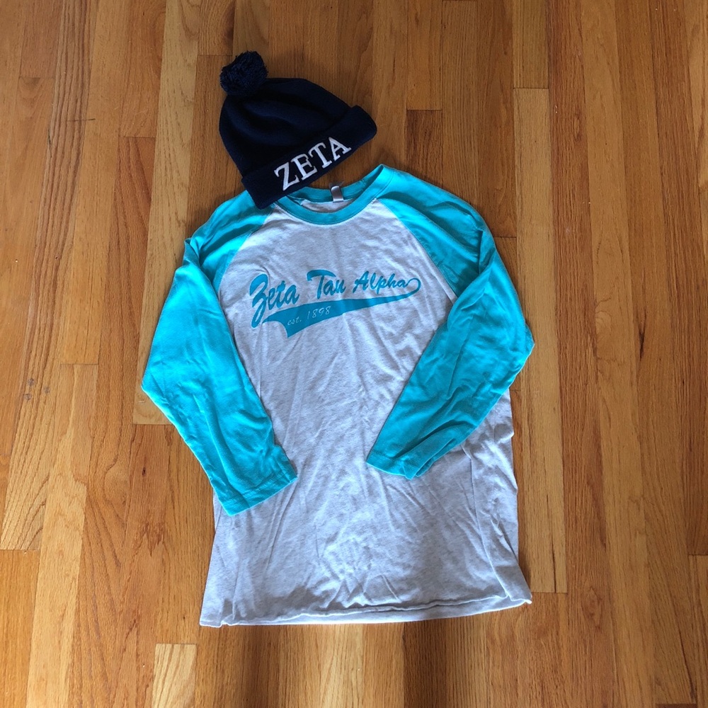 Zeta tau alpha baseball tee