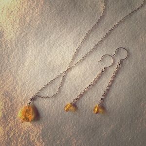 🆕Citrine&Moonstone Necklace Sterling Silver 925