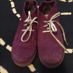 Girls suede purple Landsend boots