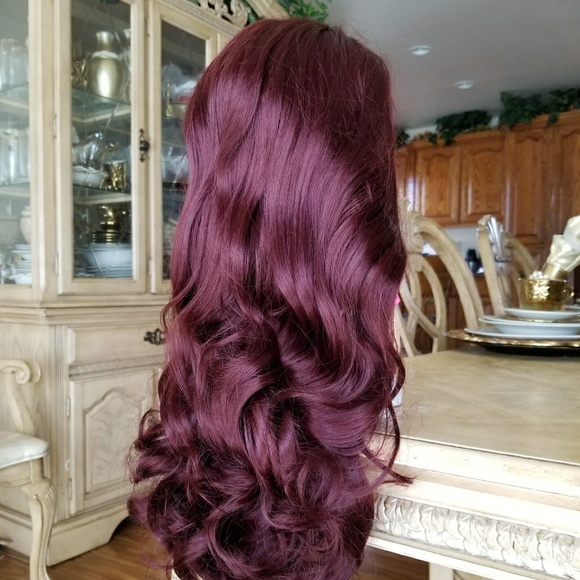 Burgundy Bodywave Lacefront Wig 22-24inches!!