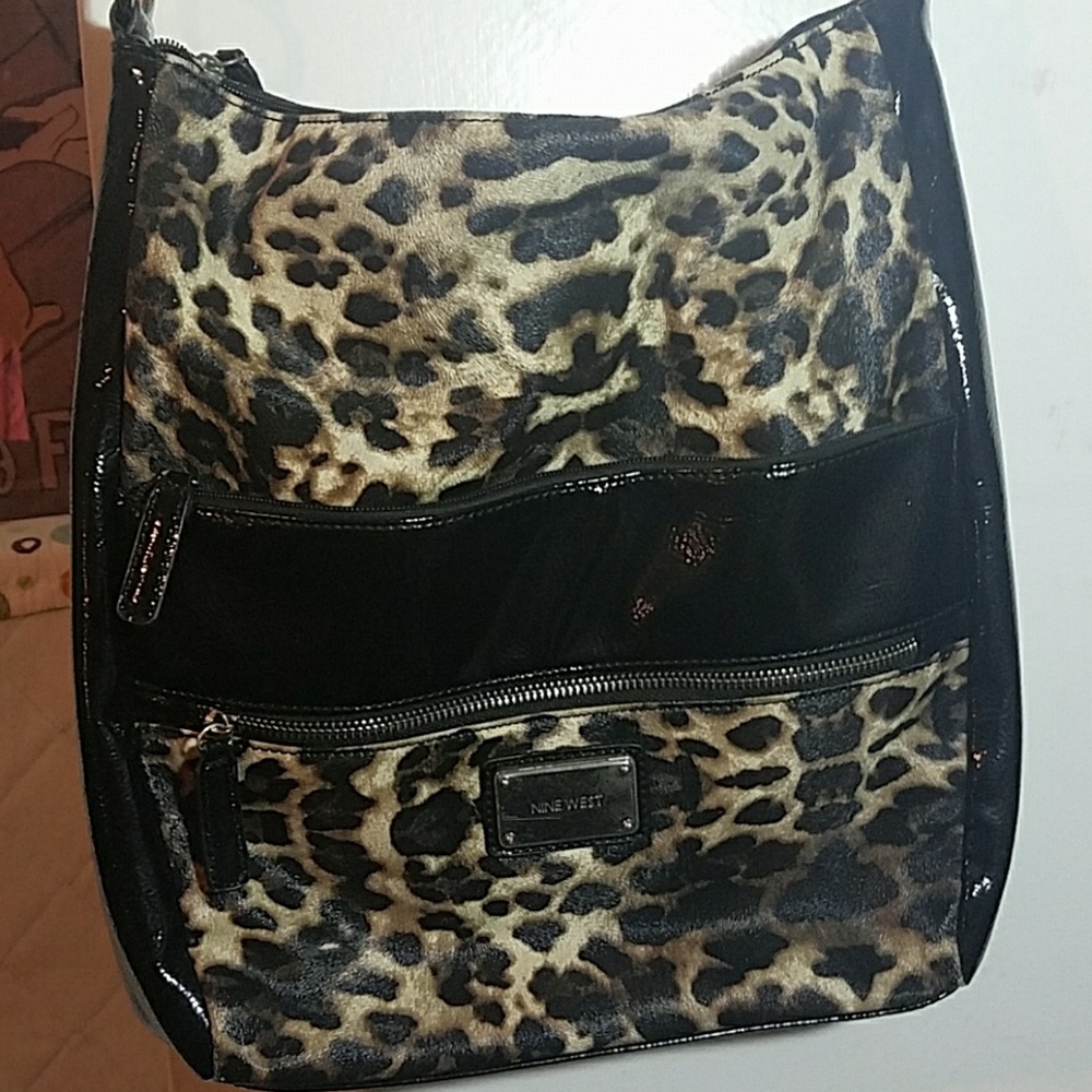 Leopard print handbag