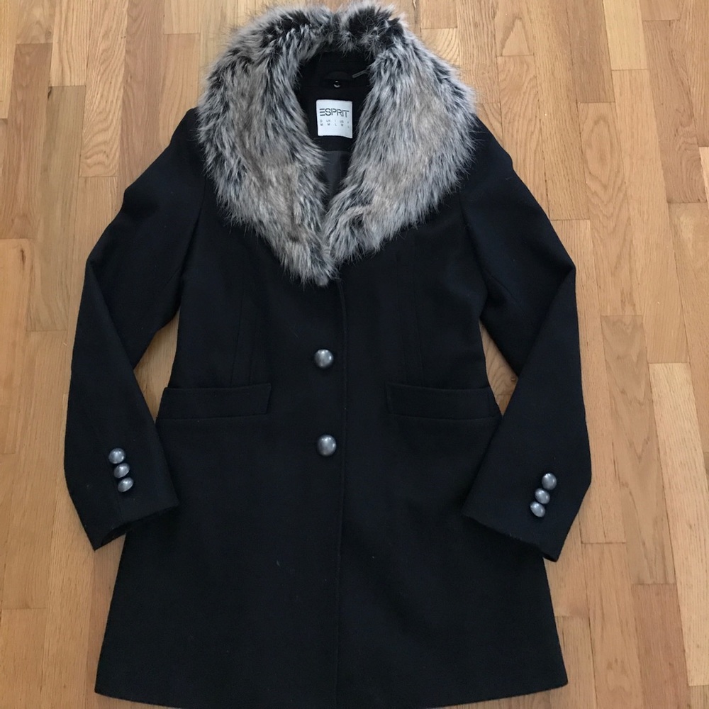 Black pea coat