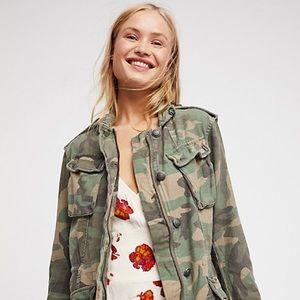 Free people not your brothers camo jacket size M