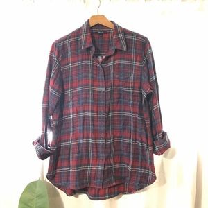 Madewell Plaid button up flannel