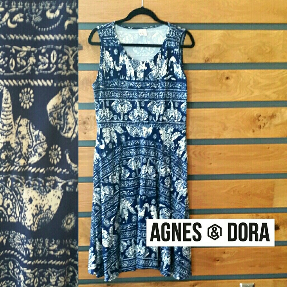 Agnes & Dora Angelou elephant dress w pockets!