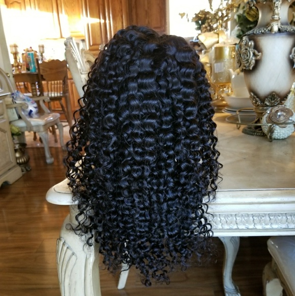 Brazilian Virgin Human Curly Lacefront Wig main image 5