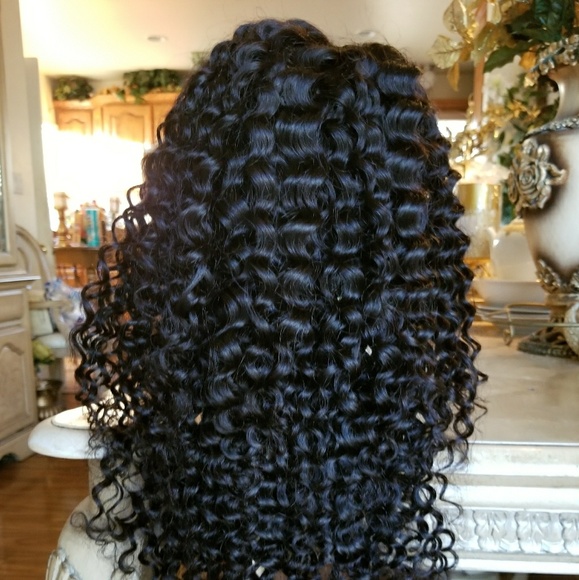 Brazilian Virgin Human Curly Lacefront Wig main image 8