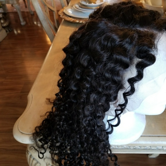 Brazilian Virgin Human Curly Lacefront Wig main image 7