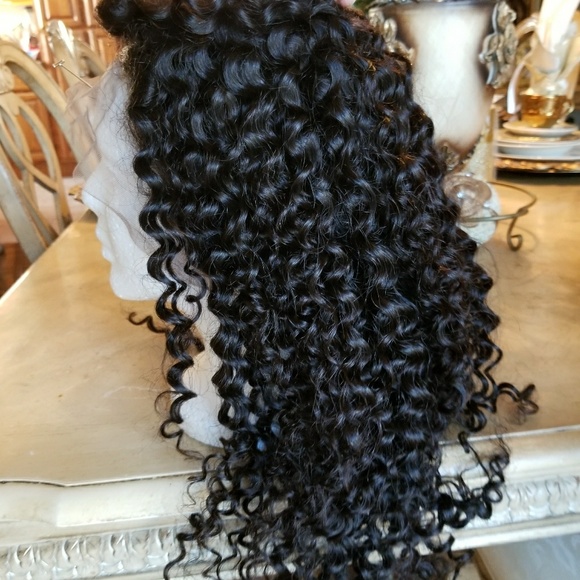 Brazilian Virgin Human Curly Lacefront Wig main image 6