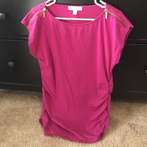 Michael Kors zipper shoulder shirt