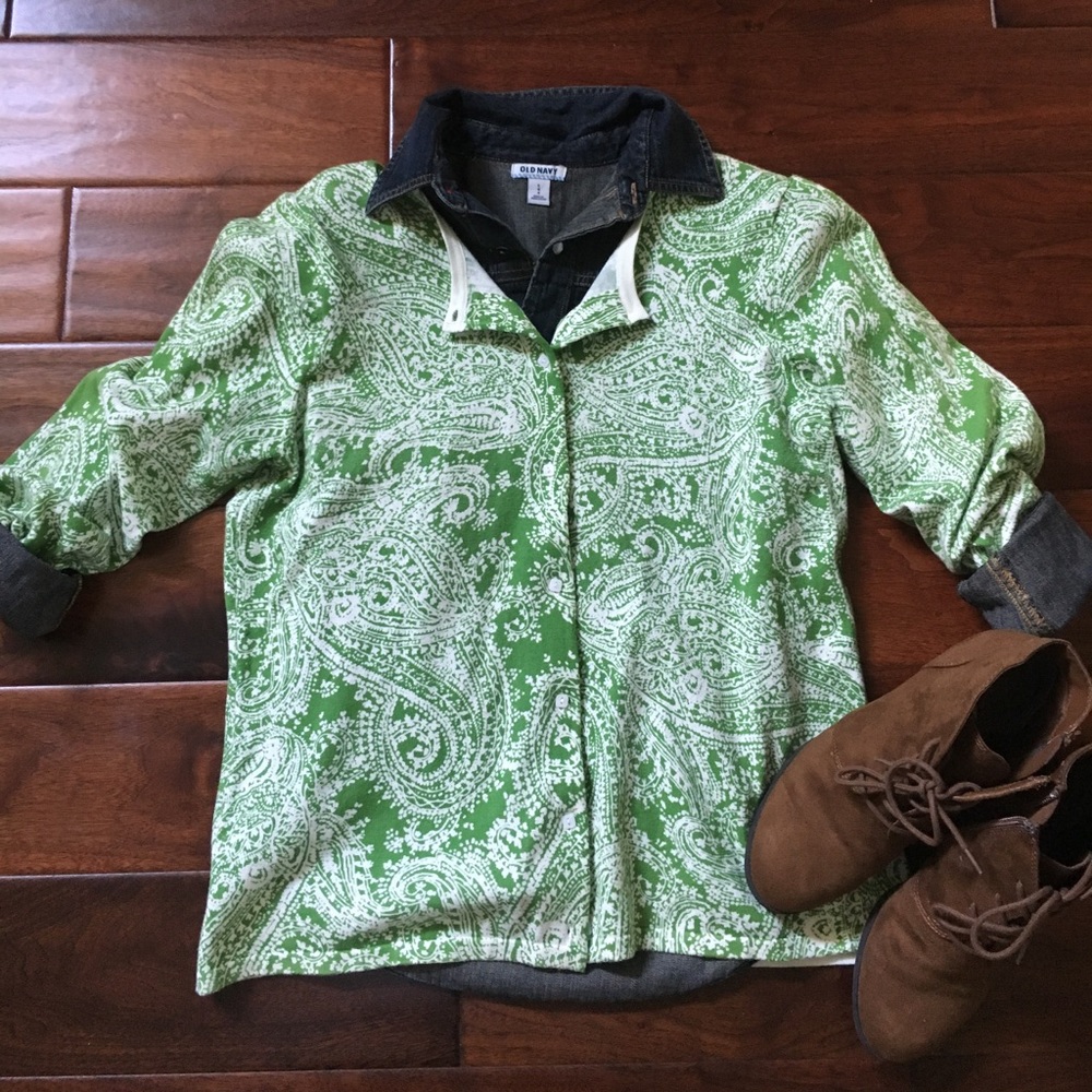 Paisley Print Sweater