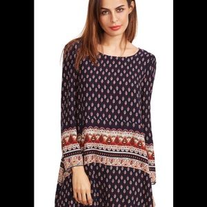 Tribal Print Swing Dress