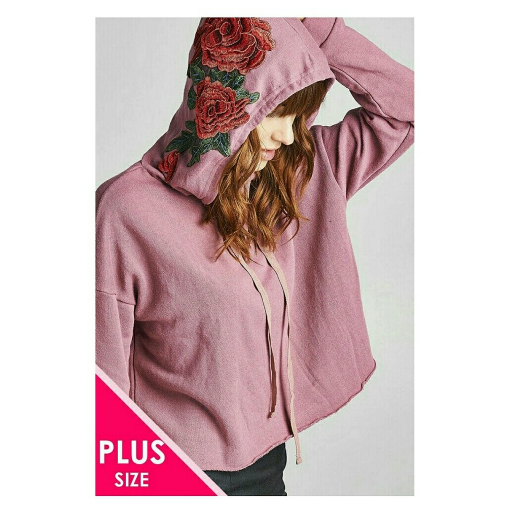 Last day sale size embroidery crop top