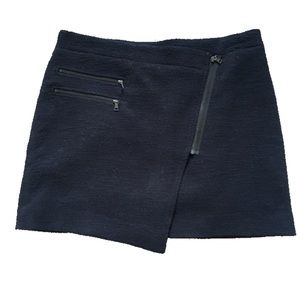 BCBGMAXAZRIA Navy twill mini skirt