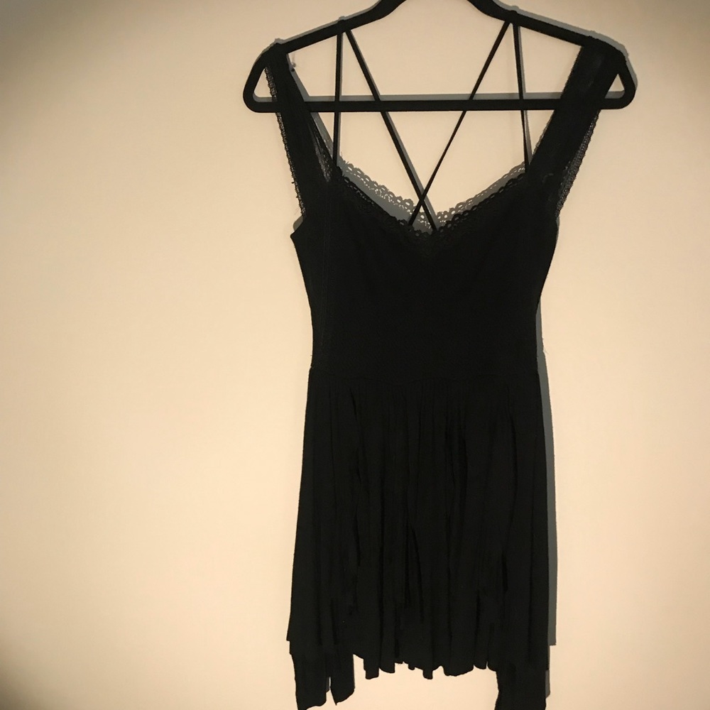 free people black dress