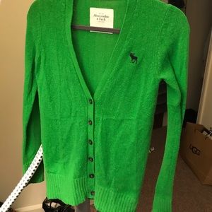A&F v-neck cardigan