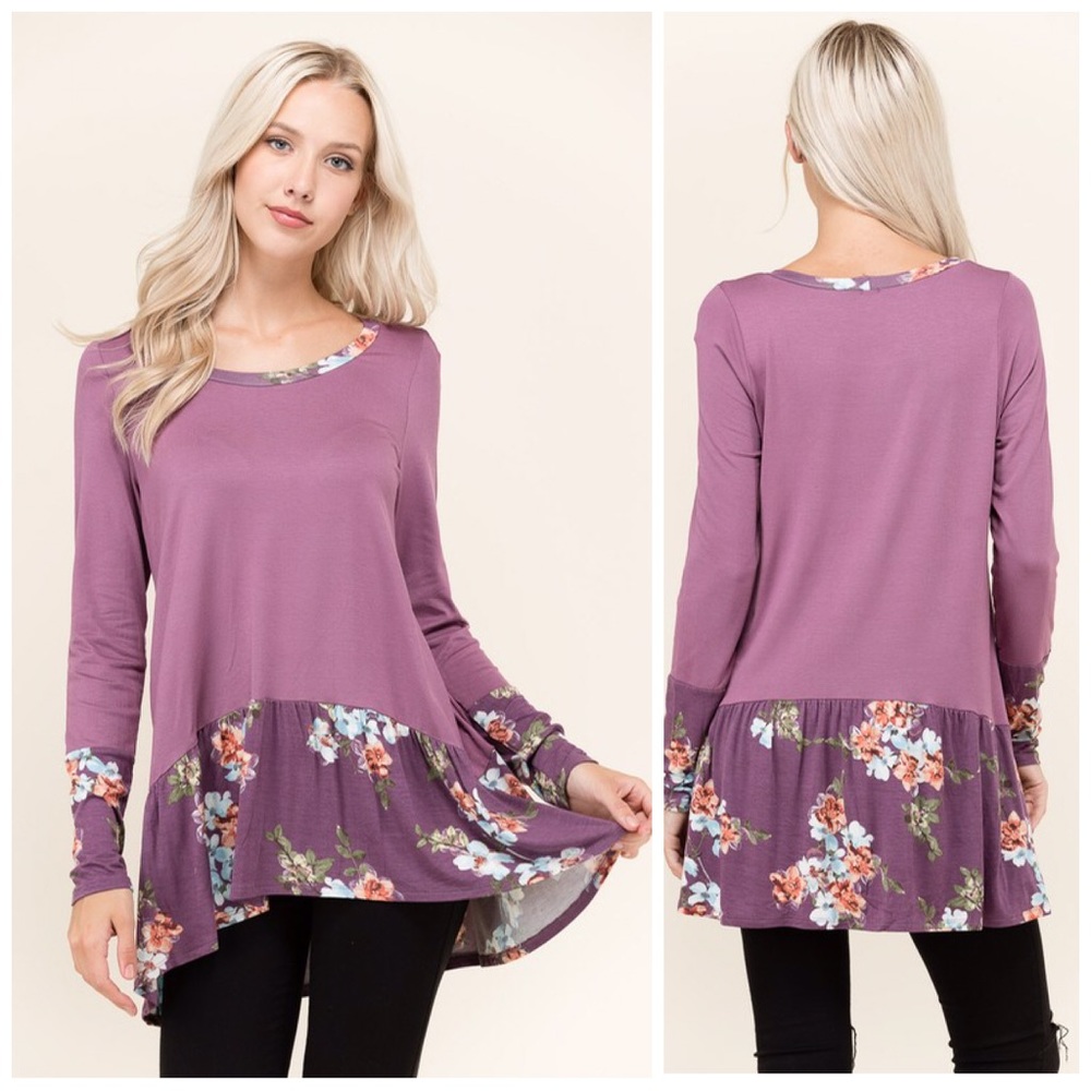Almost Gone! 💕 Stunning Lavender Tunic - Picture 2 of 3