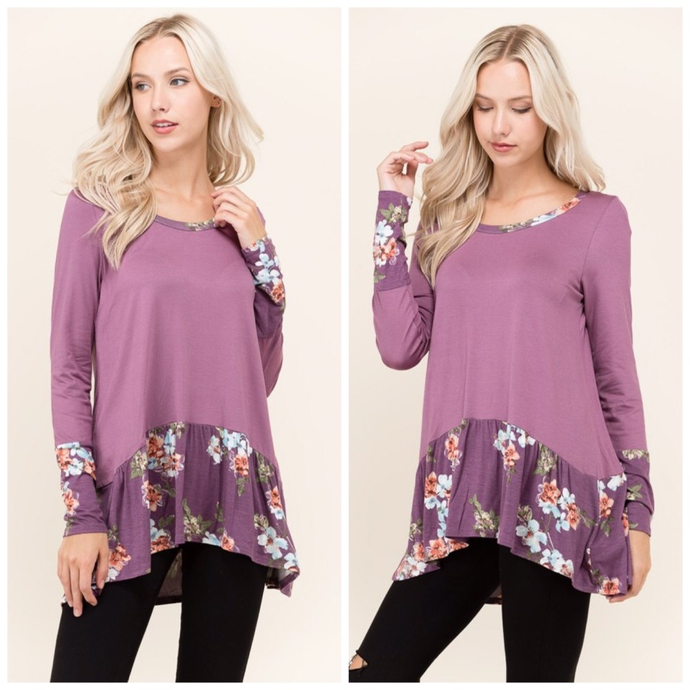 Almost Gone! 💕 Stunning Lavender Tunic - Picture 3 of 3
