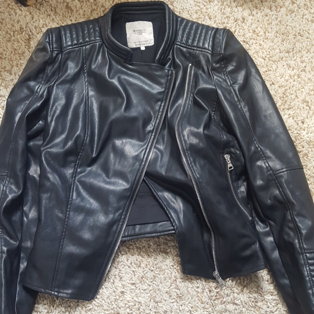 Zara faux leather jacket