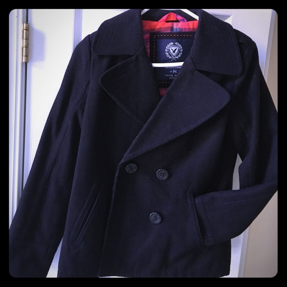 American Eagle Navy Pea Coat