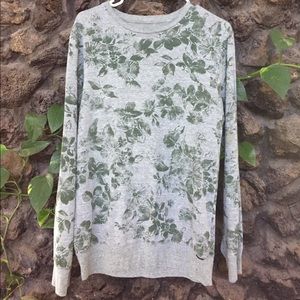 Men’s  small Hawaiian print long sleeve shirt