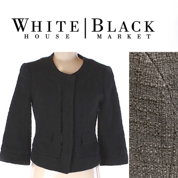 White House Black Market Jackets & Blazers - Classy and Classic Black Cropped Jacket from WHBM