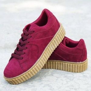 Scarlet Red Creeper Sneakers, never worn