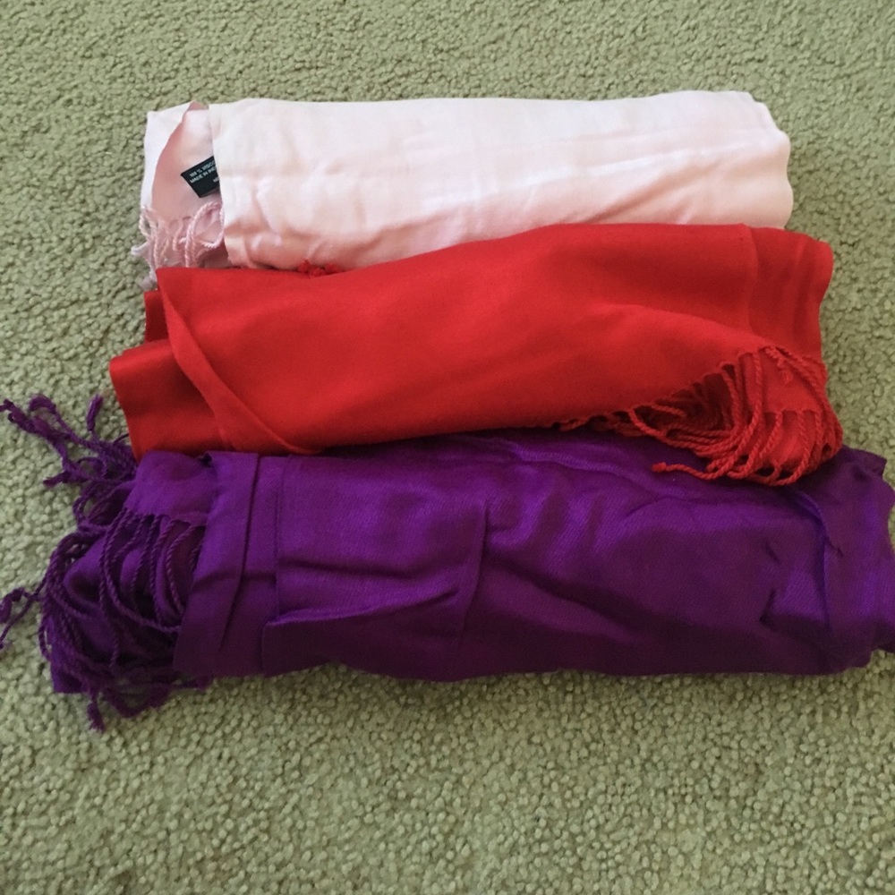 Shawl, scarfs 3 sold together