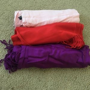 Shawl, scarfs 3 sold together