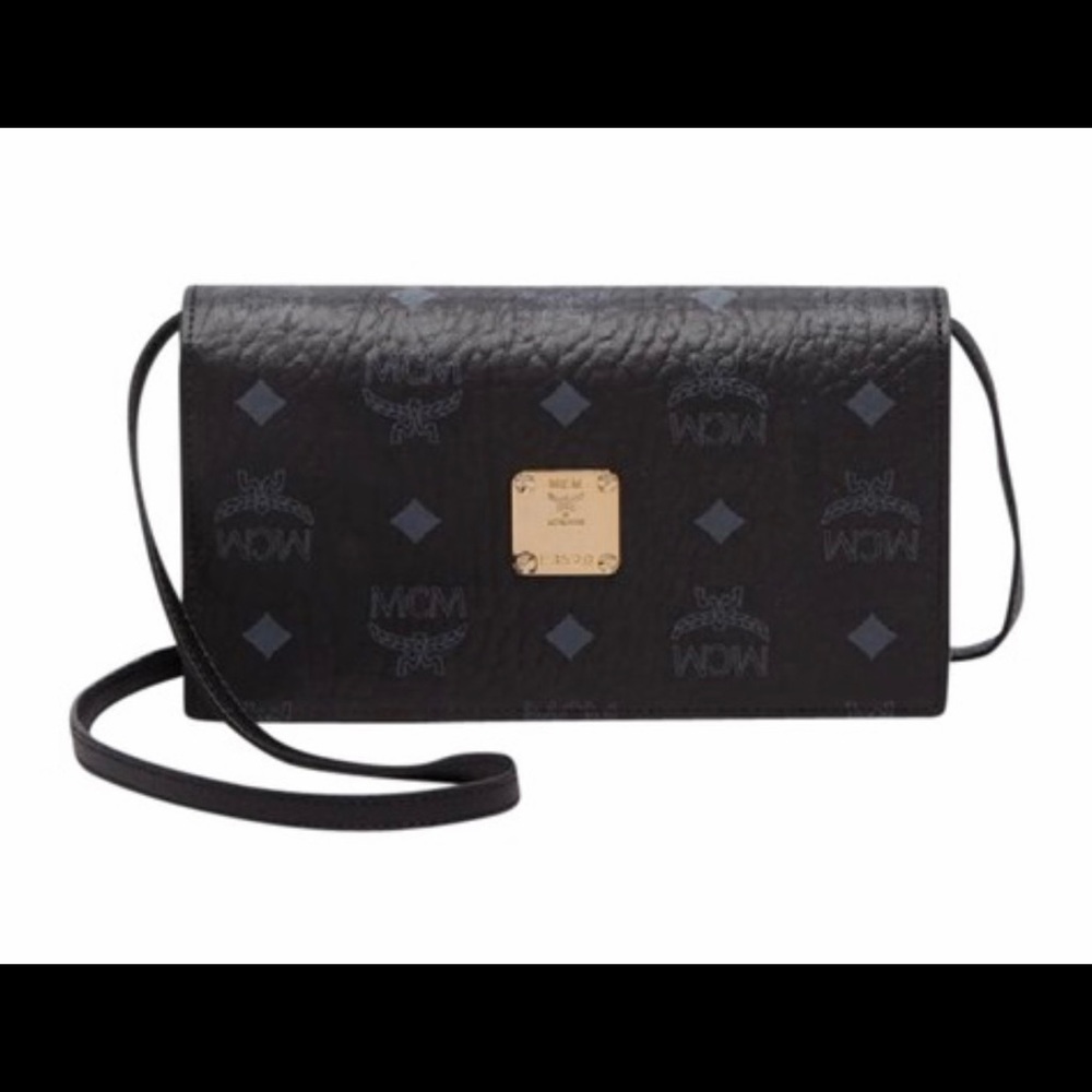 MCM Visetos Black Crossbody