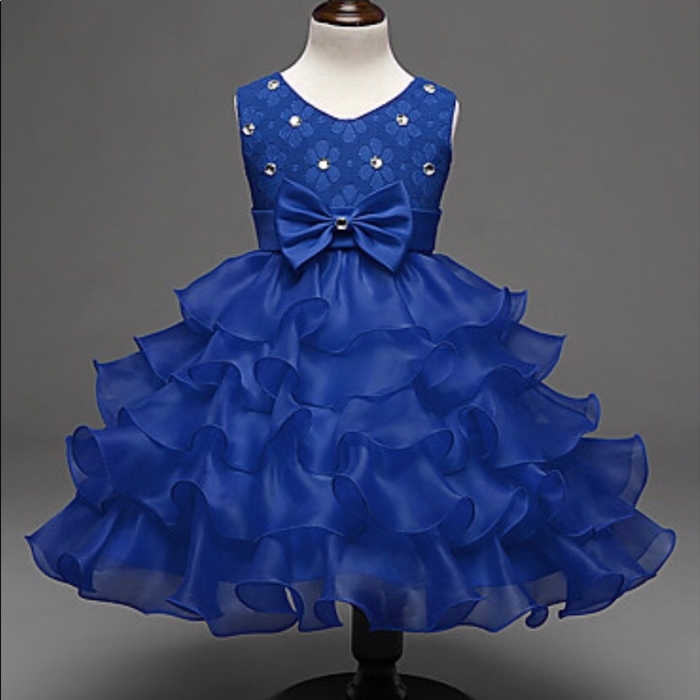 Festive beautiful Blue Dress Size 3/4
