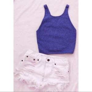 American Apparel Mid Crop Top