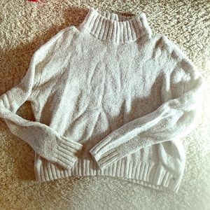 American eagle crop turtleneck sweater
