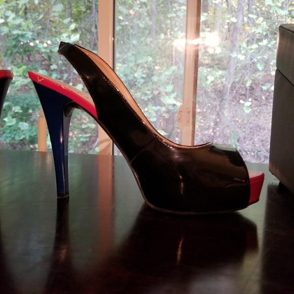 Guess patent peep toe slingbacks - Picture 3 of 5