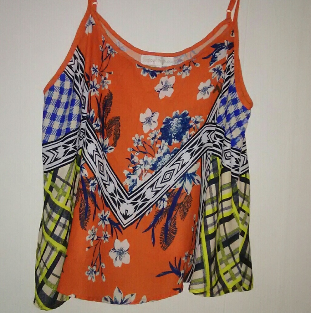 {Jealous Tomato} Aztec print top