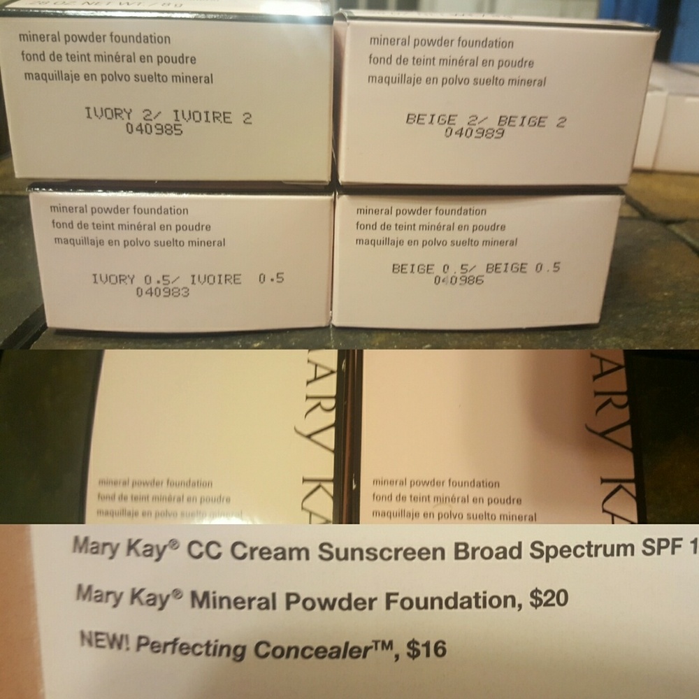 Mary Kay face powder foundations