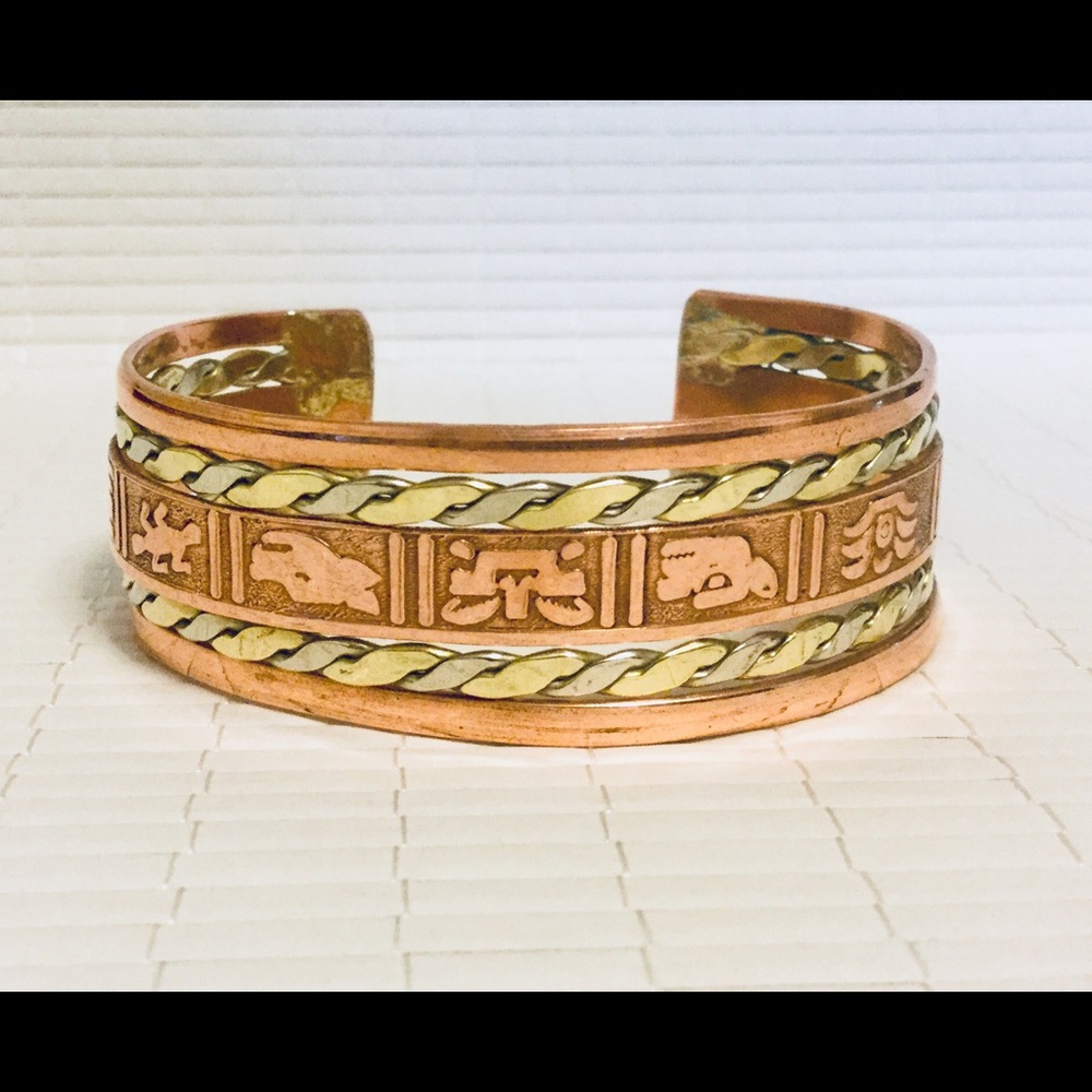 Gorgeous Copper and Brass Bracelet