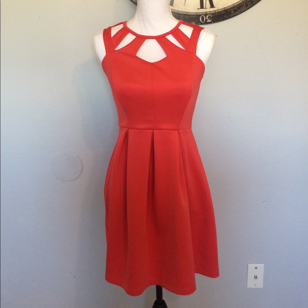Sweet storm front cut out dress
