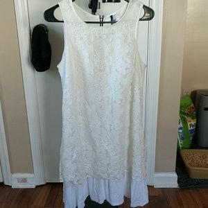 White lace dress