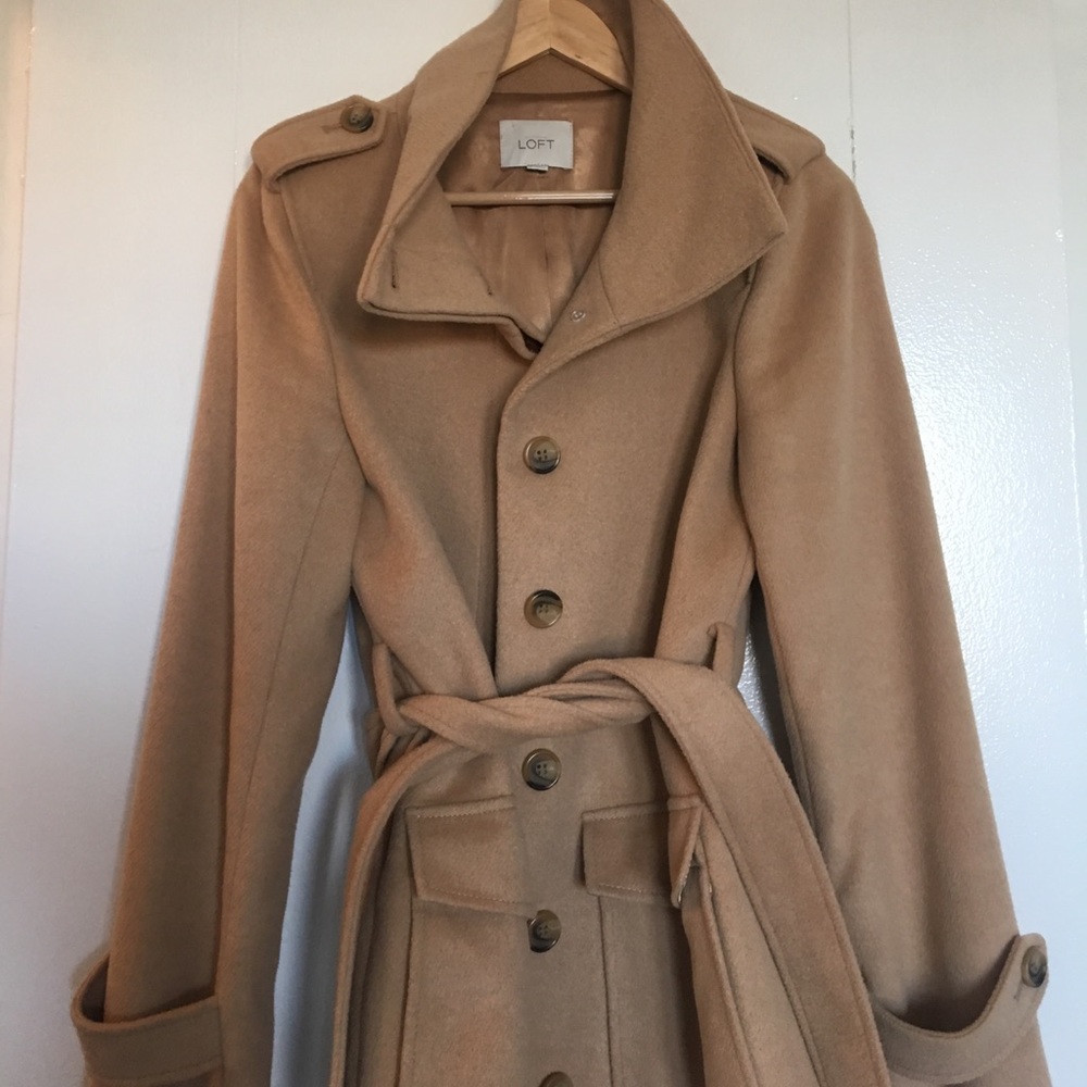LOFT Camel Wool Coat