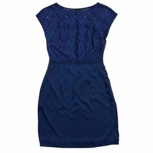 Navy Blue Lace Dress