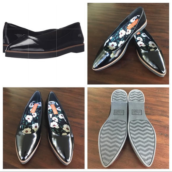 Rocket Dog Shoes - Rocket Dog Lauren Faux Black Patent Flat "NWOB"