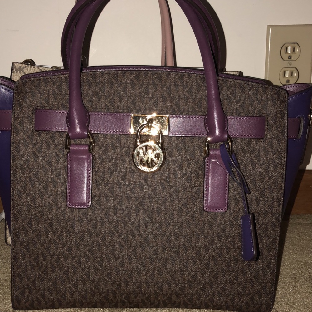 Michael kors purple bag
