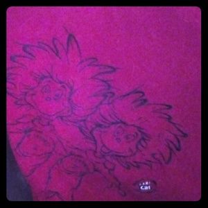 A long sleeve  pull over head sweatshirt