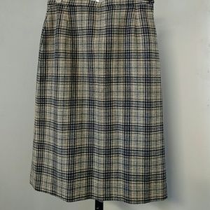 Pendleton wool plaid skirt