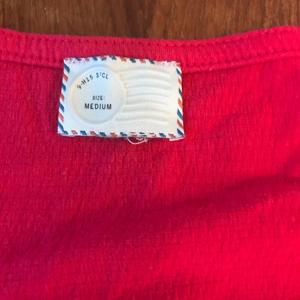 Red Ruffled Shirt - Picture 3 of 3