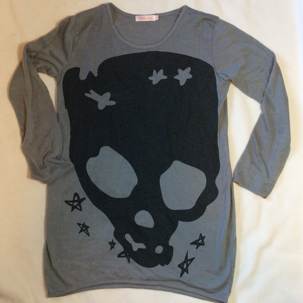 Skull Tunic Sweater