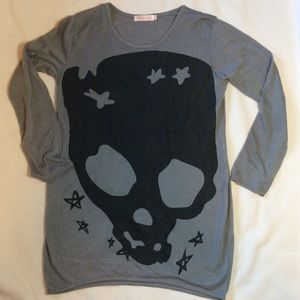 Skull Tunic Sweater